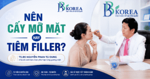 Khách hàng được bác sĩ thăm khám trước khi lựa chọn phương pháp cấy mỡ mặt Baby Face tại BB KOREA.